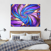 levendig in spiraal gewikkeld canvas afdruk (Insitu (Slaapkamer))
