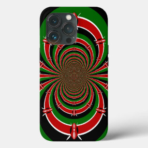 Levendig Kenia Visie: Gespiegelde Keniaanse Vlag K iPhone 13 Pro Hoesje