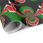 Levendig Keniaans vlagpatroon: een krachtige kunst Cadeaupapier (Rol Hoek)