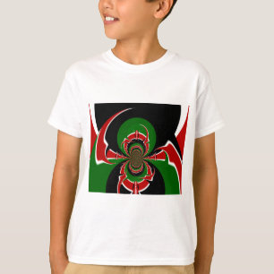Levendig Keniaans vlagpatroon: een krachtige kunst T-shirt