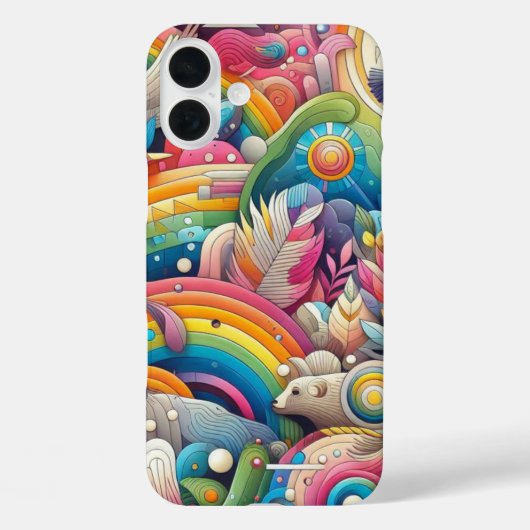 Levendig kleurenontwerp Case-Mate iPhone case (Achterkant)