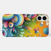 Levendig kleurenontwerp Case-Mate iPhone case (Achterkant (horizontaal))