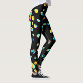Levendig kleurenpatroon leggings (Rechts)