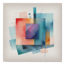 Levendig kleurrijk Abstract geometrisch kunstontwe