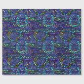 Levendig Kleurrijk Mozaïek Tegel Patroon Cadeaupapier (Vlak)