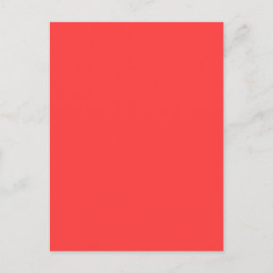 Levendig koraalkleurdecor past dit aan briefkaart