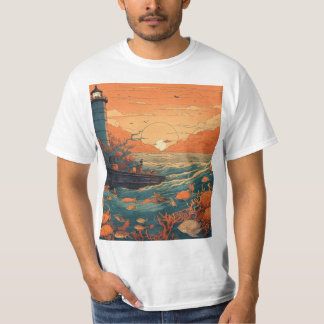 Levendig koraalrif T-shirt: Vibreren onder water T-shirt