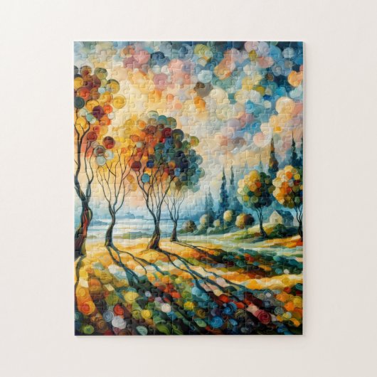 levendig landschap legpuzzel (Verticaal)