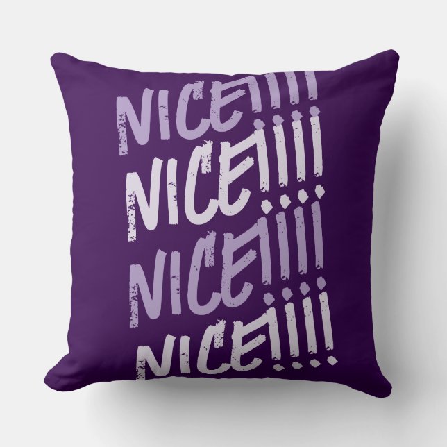 Levendig "LEUK!!!!" Patroon decoratief kussen (Voorkant)