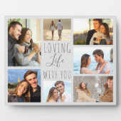 Levendig leven met jou 7 Fotocollage - grijs Fotoplaat (Voorkant)