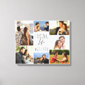 Levendig leven met jou 7 Fotocollage - Wit Canvas Afdruk (Voorkant)