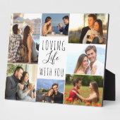 Levendig leven met jou 7 Fotocollage | wit Fotoplaat (Zijkant)