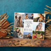 Levendig leven met jou 7 Fotocollage | wit Fotoplaat (Zijkant)