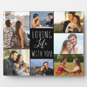 Levendig leven met jou 7 Fotocollage | Zwart Fotoplaat (Voorkant)