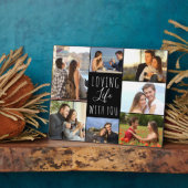 Levendig leven met jou 7 Fotocollage | Zwart Fotoplaat (Zijkant)