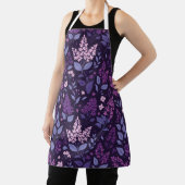 Levendig Lila bloemmotief Schort (Insitu)