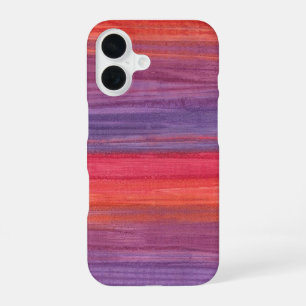 Levendig Magenta en Paarse Abstracte Olieverf iPhone 16 Hoesje