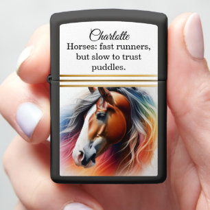Levendig maned paard - AI kunst