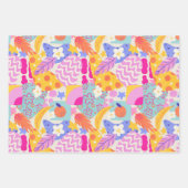 Levendig Maxi Patchwork Inpakpapier Vel (Voorkant 3)