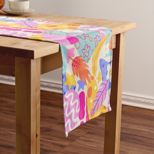 Levendig Maxi Patchwork Korte Tafelloper (Voorbeeld)
