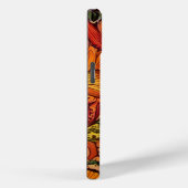 Levendig Maximalistisch Bloemmotief Case-Mate iPhone Case (Achterkant / Rechts)