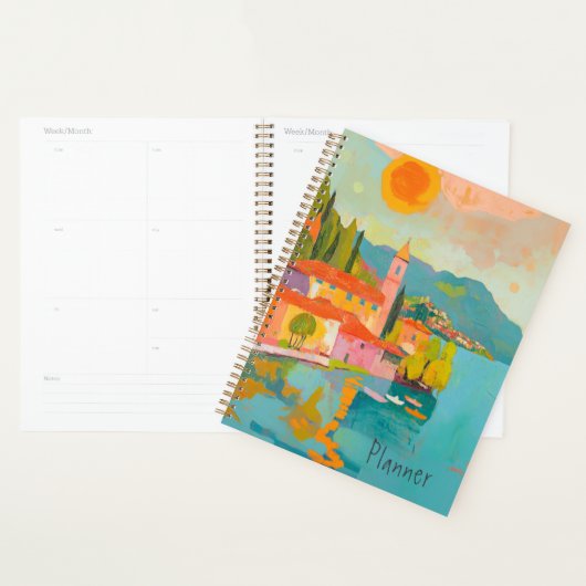 Levendig mediterraan dorp planner (Display)