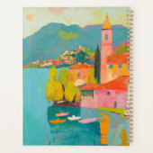 Levendig mediterraan dorp planner (Achterkant)