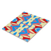 Levendig meer kleuren klassiek patroon keramische tegeltje (Zijkant)