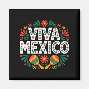Levendig Mexico kleurrijk volks kunst Mexicaanse o Magneet