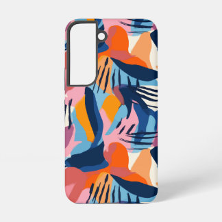 Levendig Modern Abstracte Vormen Patroon Samsung Galaxy Hoesje