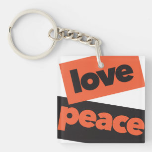 Levendig, moedig, eenvoudig, stedelijk ontwerp van sleutelhanger