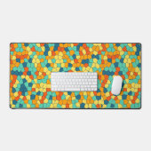 Levendig mozaïekpatroon bureaumat (Keyboard & Muis)