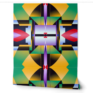 Levendig multicolor klassiek modern design behang