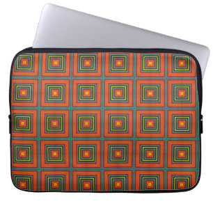 Levendig multicolors inpakpapier laptop sleeve