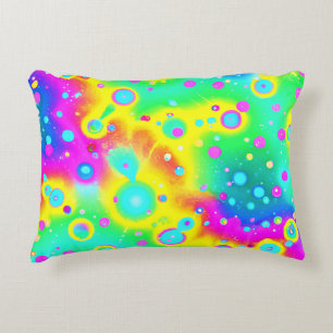 Levendig neon blaze patroon accent kussen