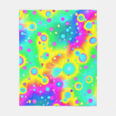 Levendig neon blaze patroon fleece deken (Voorkant)