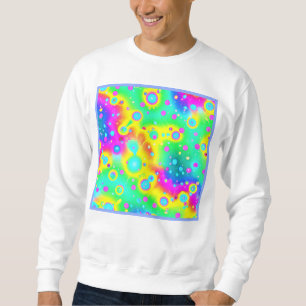 Levendig neon blaze patroon trui