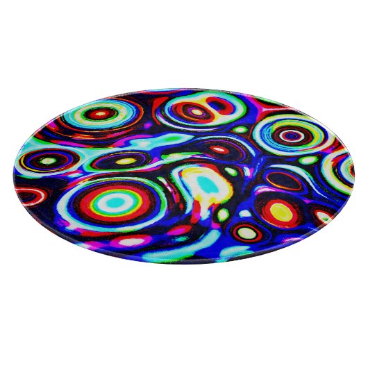 Levendig neon puls patroon snijplank (Hoek)