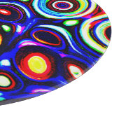 Levendig neon puls patroon snijplank (Hoek)