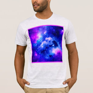 Levendig nevel exploratiepatroon t-shirt
