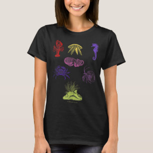 Levendig  oceaan Zee Creatures Life Marine Li T-shirt