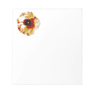 levendig oranje en wit ranunculus notitieblok