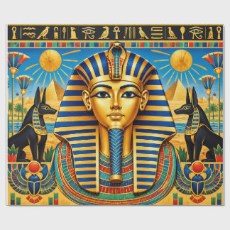 Levendig Oudegyptische Faraonisch met Anubis Cadeaupapier