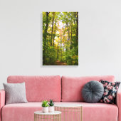 Levendig pad in het bos canvas afdruk (Insitu (Woonkamer))