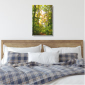 Levendig pad in het bos canvas afdruk (Insitu (Slaapkamer))