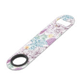 Levendig patroon met kleurrijke bloemen speed flessenopener (Achterkant Gekanteld)