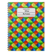 Levendig patroon notitieboek (Voorkant)