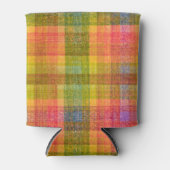 Levendig potlood kleur geruite patroon blikjeskoeler (Voorkant)