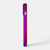 Levendig Rainbow Paint Stripe Line Patroon iPhone 15 Hoesje (Linkerkant)