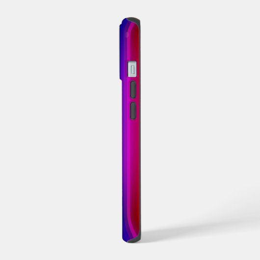 Levendig Rainbow Paint Stripe Line Patroon iPhone 15 Hoesje (Linkerkant)